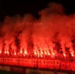 Widzewiacy odśnieżają trybuny